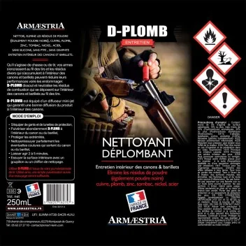 D-Plomb Déplombant Nettoyage Intérieur Canons ARMÆSTRIA