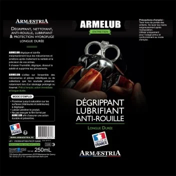 ARMELUB Dégrippant & Lubrifiant, anti-rouille et hydrofuge ARMÆSTRIA