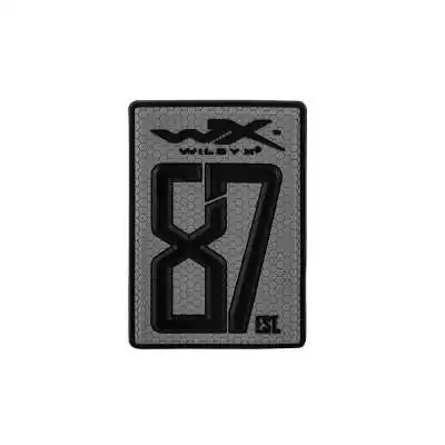Patch Wiley X 87 est. Gris 55x80mm – Patch Tactique Velcro 3D