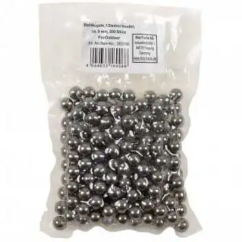 Billes d’acier pour fronde 8 mm – Lot 200 pièces Fox