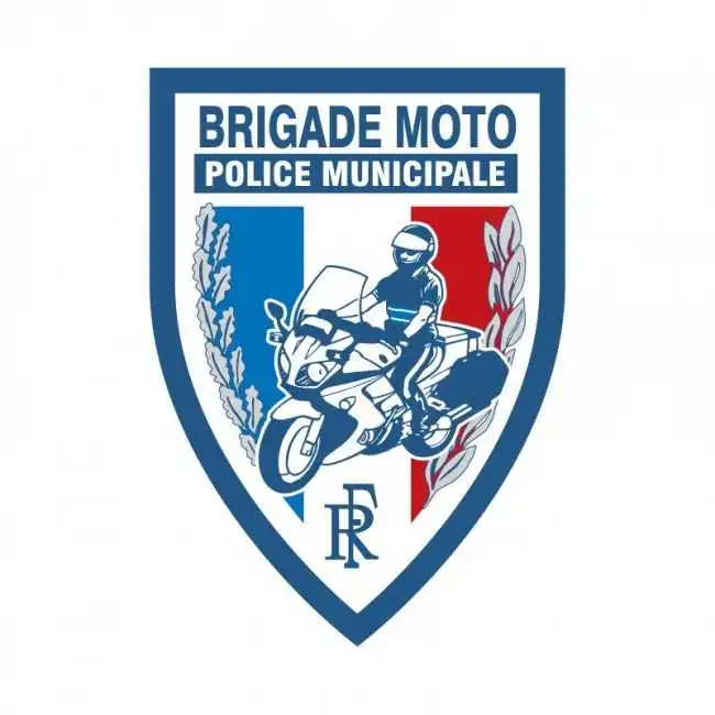 Ecusson plastifié en relief 65 x 90 mm Police Municipale Brigade Moto Ecusson plastifié en relief 65 x 90 mm Police Municipale Brigade Moto