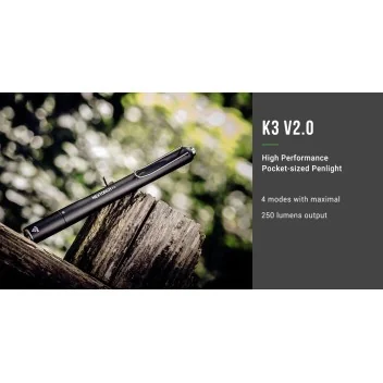 Lampe Tactical Pen K3 V2.0 NEXTORCH – 250 Lumen