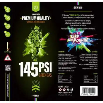 Bombe gaz 145 PSI 500ml POWAIR
