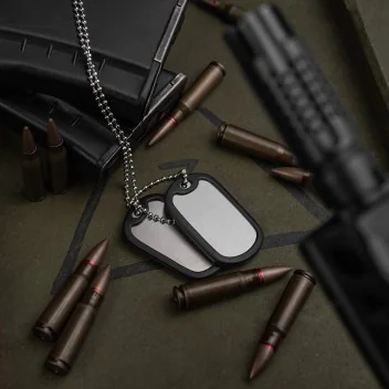 Plaque d'identité Dog-Tag US Militaire M-Tac