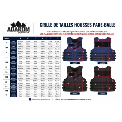 Housse Police Municipale Gilet Pare Balles Arktis Bleu *