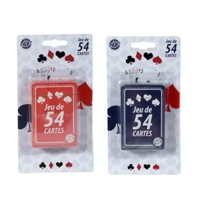 Jeux de 54 Cartes Rouge ou Bleu *